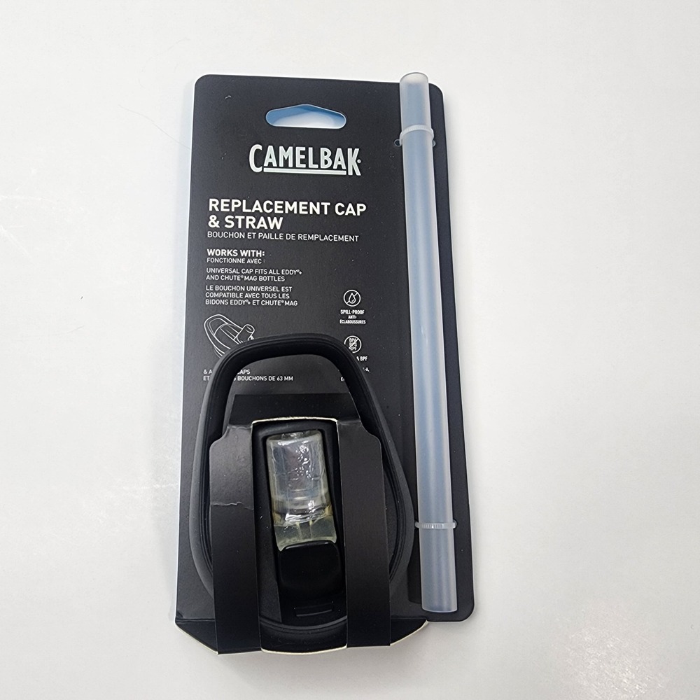 Camelbak Eddy+ Replacement Cap and Straw Black (New/Unused)